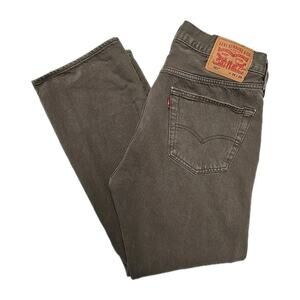 Levi's 501 Mens Jeans 34x29 Button-fly Washed Olive - 3534